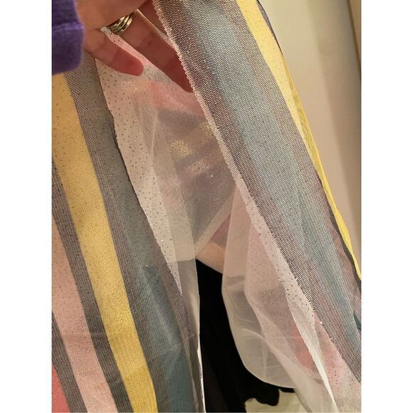 SONIA RYKIEL Striped Tulle Dress Pink - Picture 8 of 9